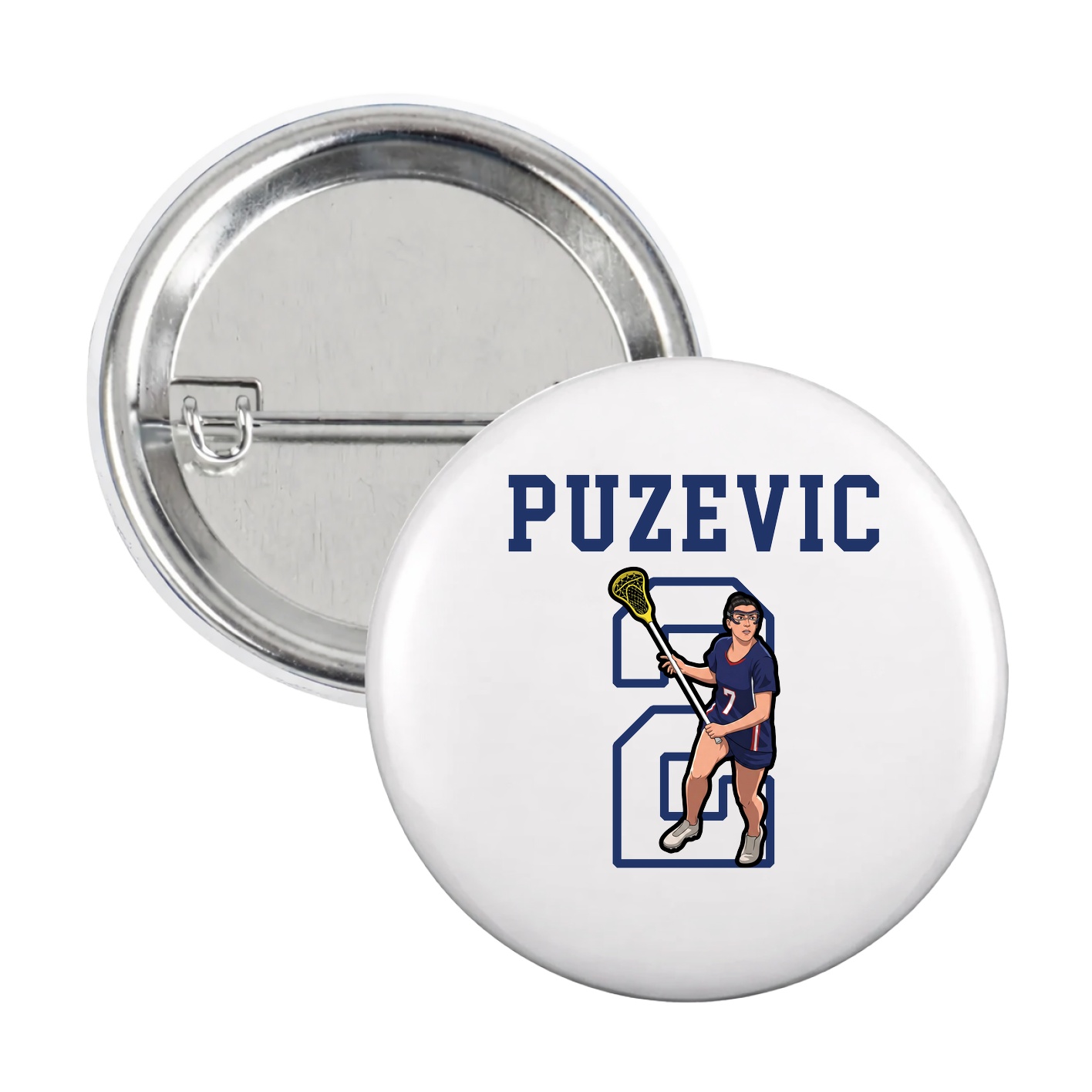 Game Day Button — Shirsey in White