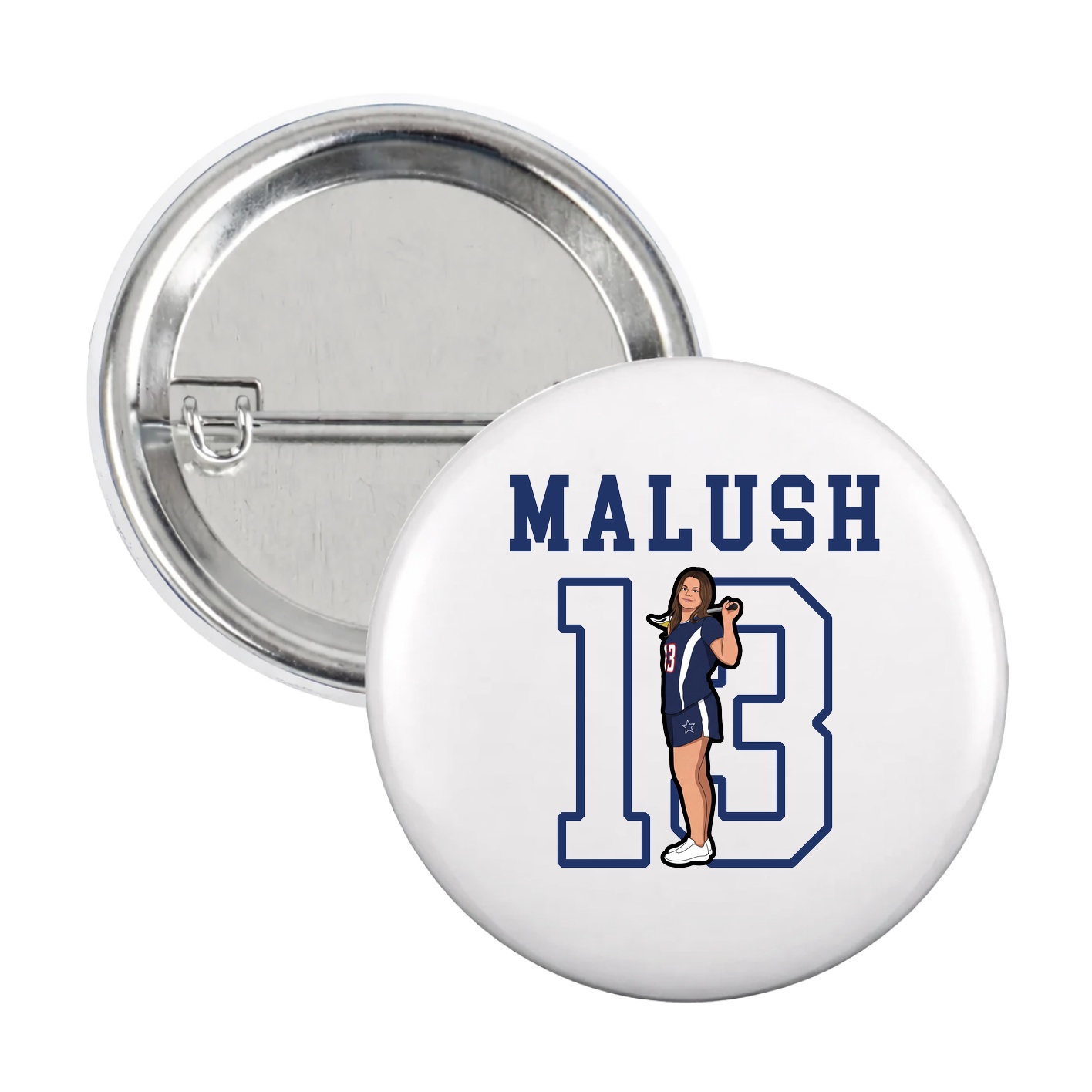 Game Day Button — Shirsey in White