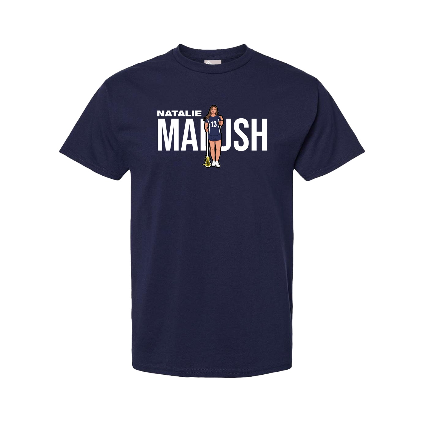 Tee — Player Name in Navy