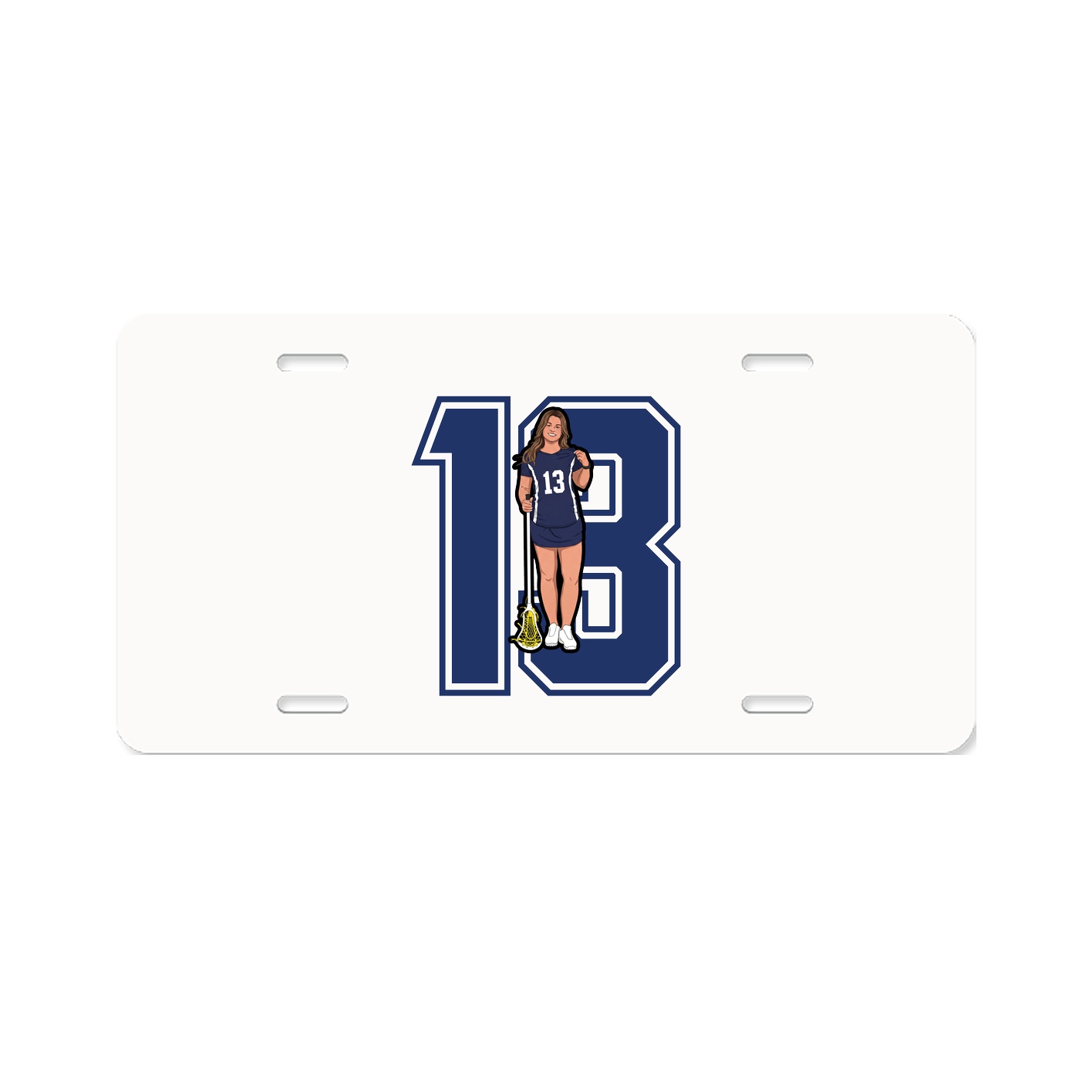 License Plate — Number in Classic
