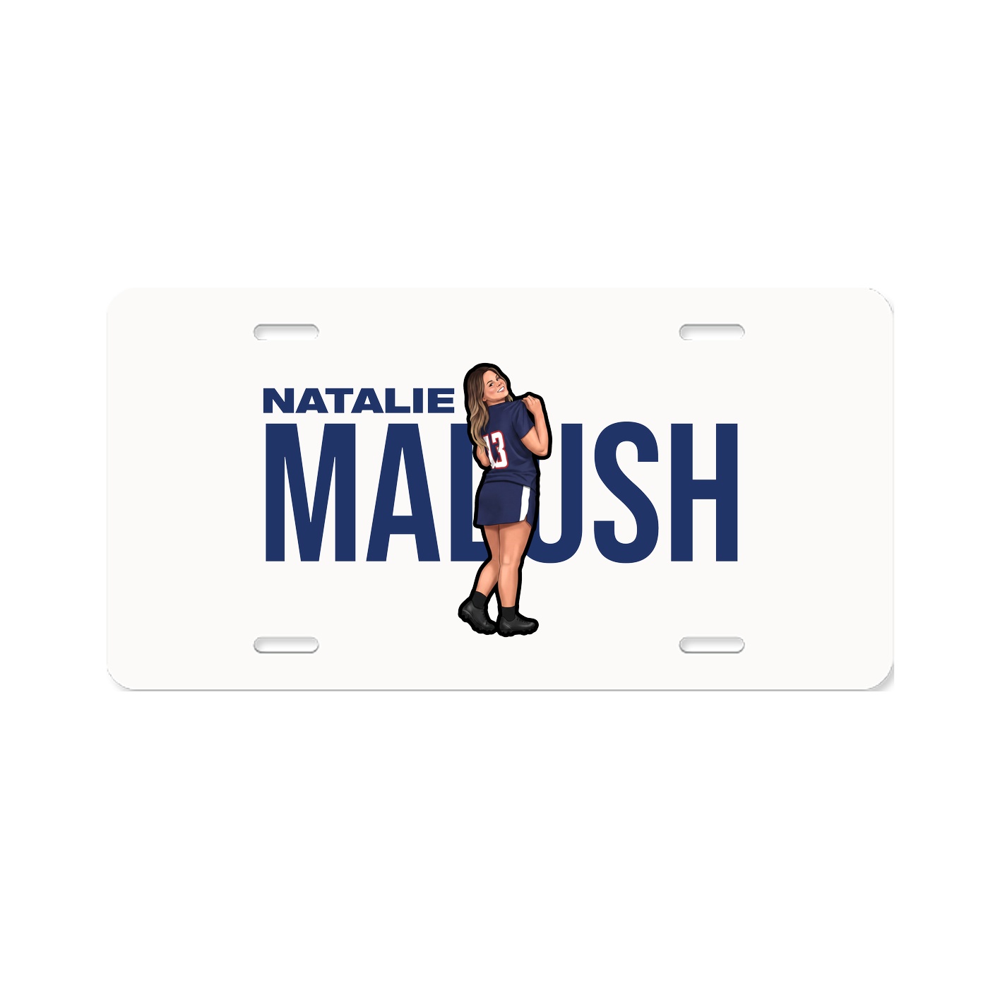 License Plate — Player Name in Classic
