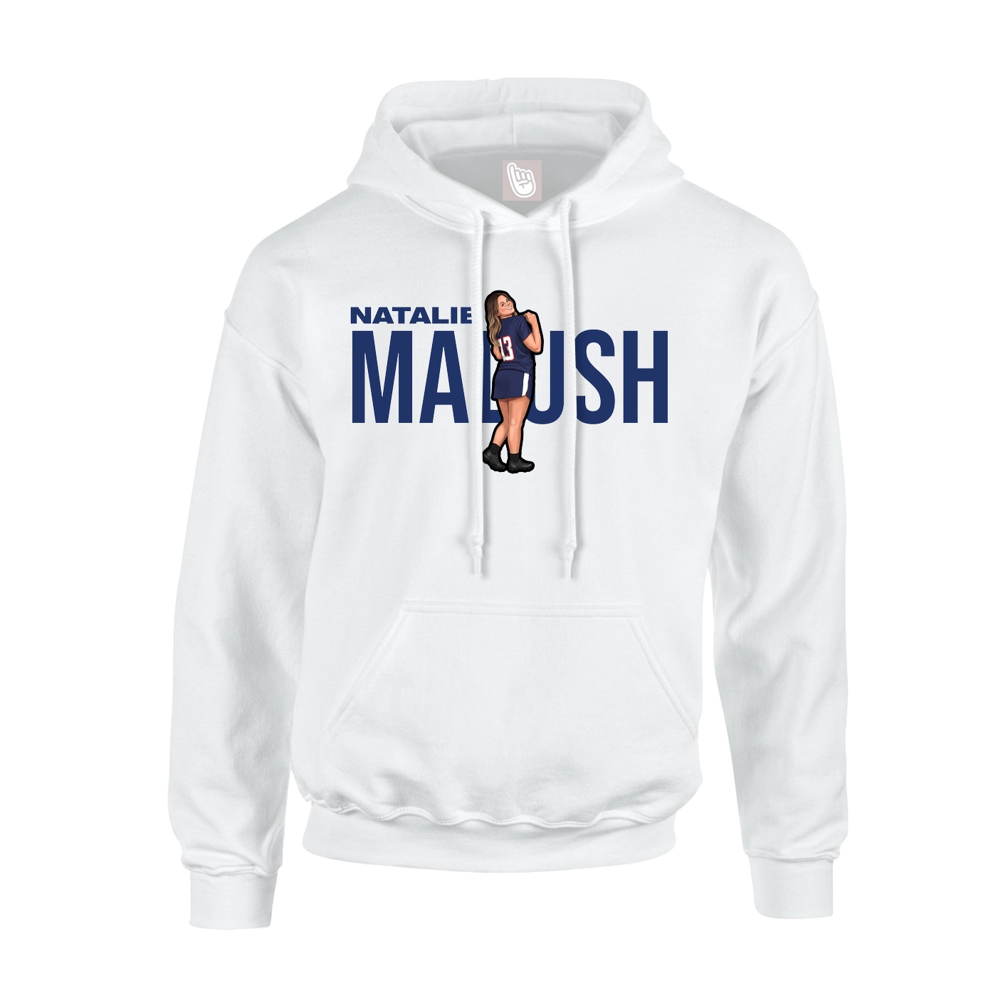 Hoodie — Player Name in White