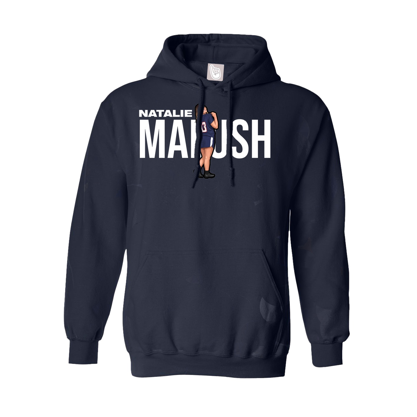 Youth Hoodie — Player Name in Navy