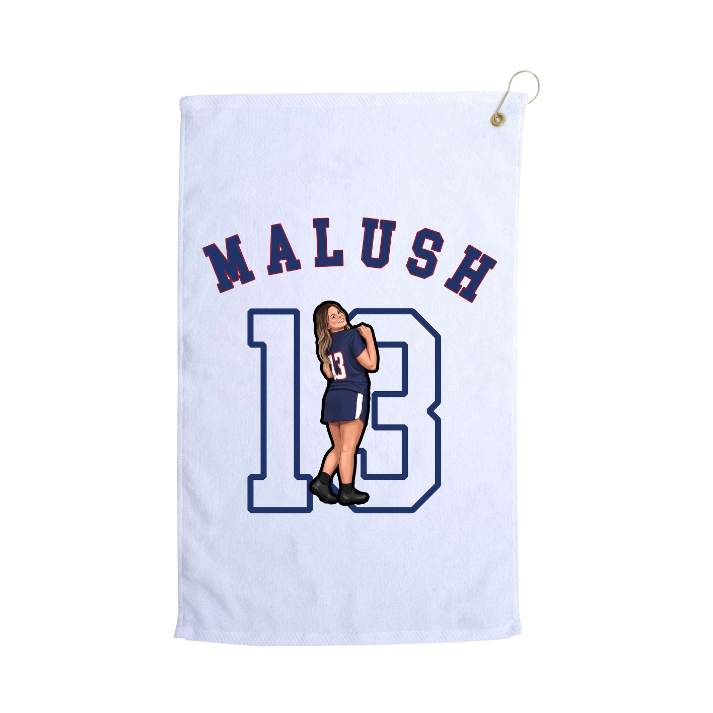 Golf Towel — Shirsey Arch in White