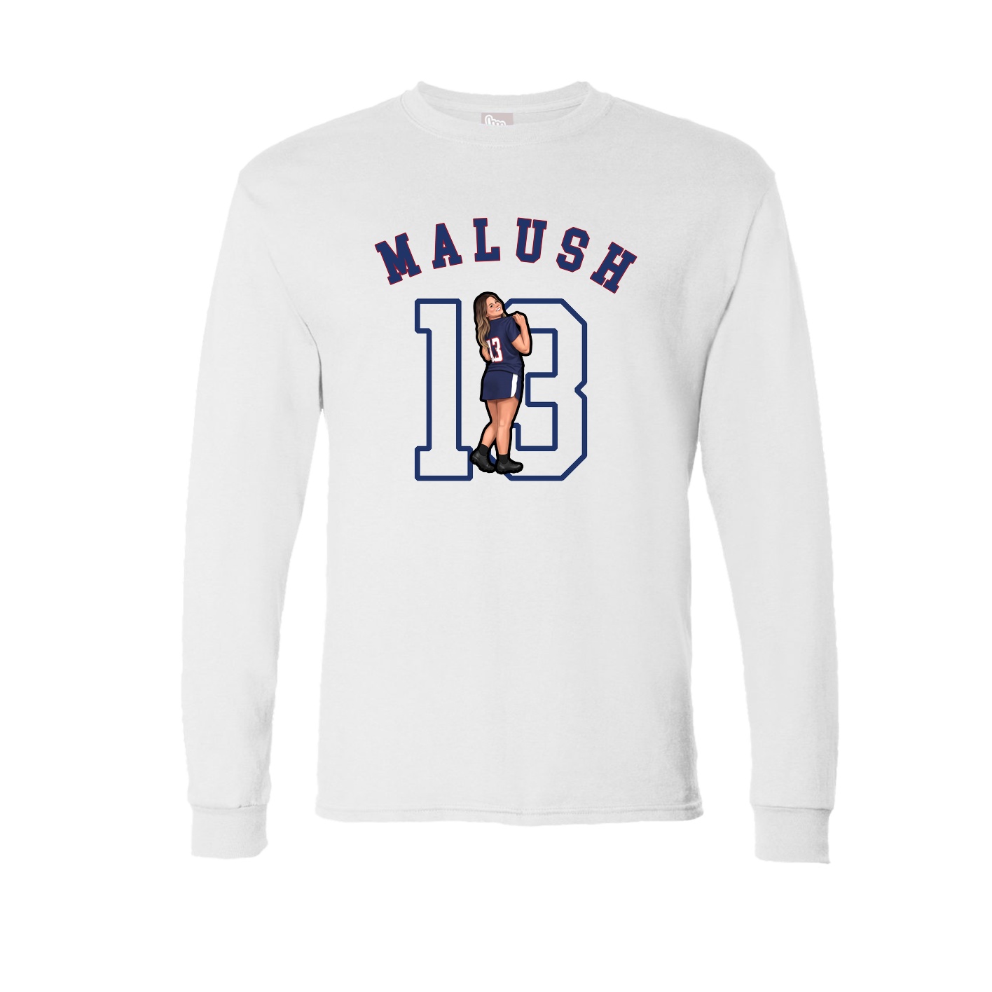 Long Sleeve Tee — Shirsey Arch in White