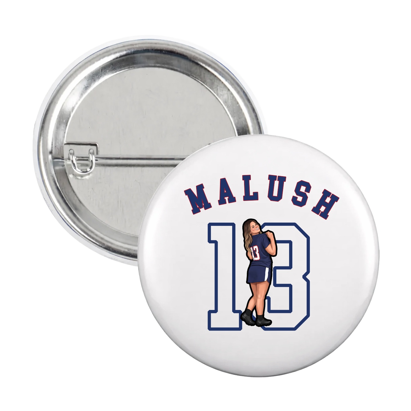 Game Day Button — Shirsey Arch in White
