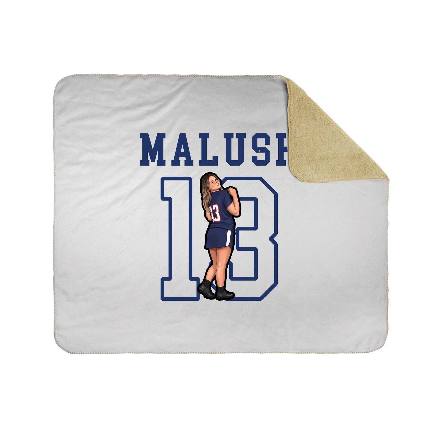 Throw Blanket — Shirsey in White