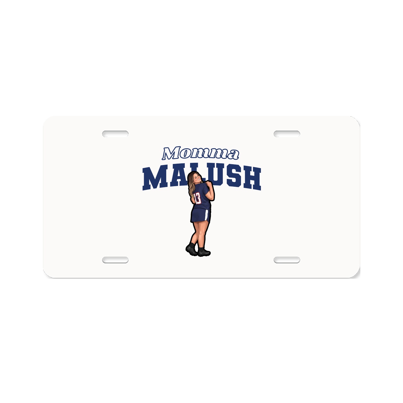 License Plate — Mothers Day Block in Classic