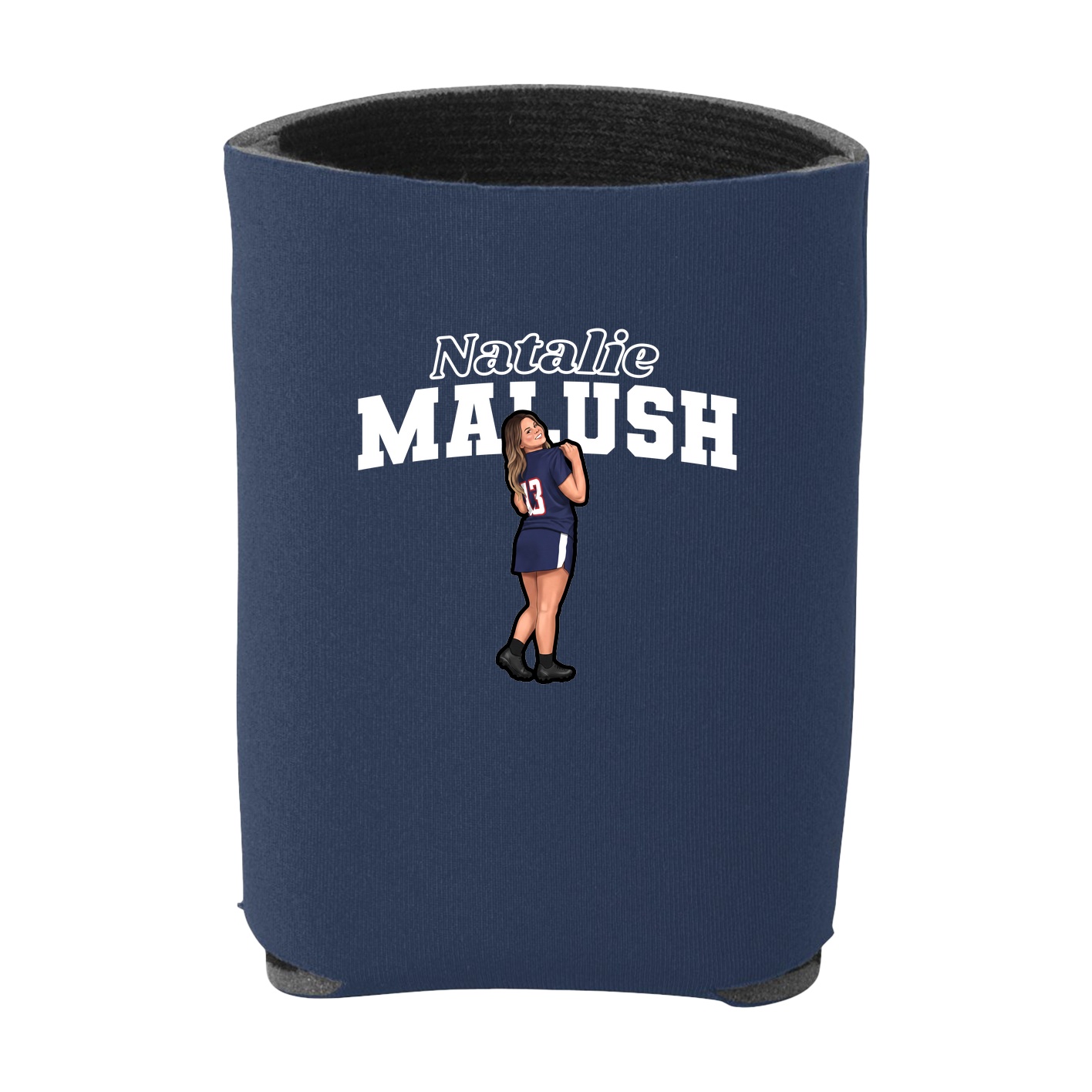 Can Holder — Name Arch in Navy
