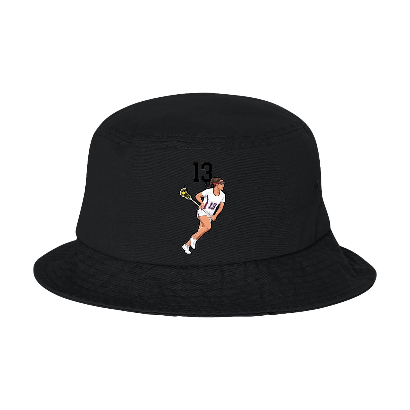 Bucket Cap — Number Top in Black