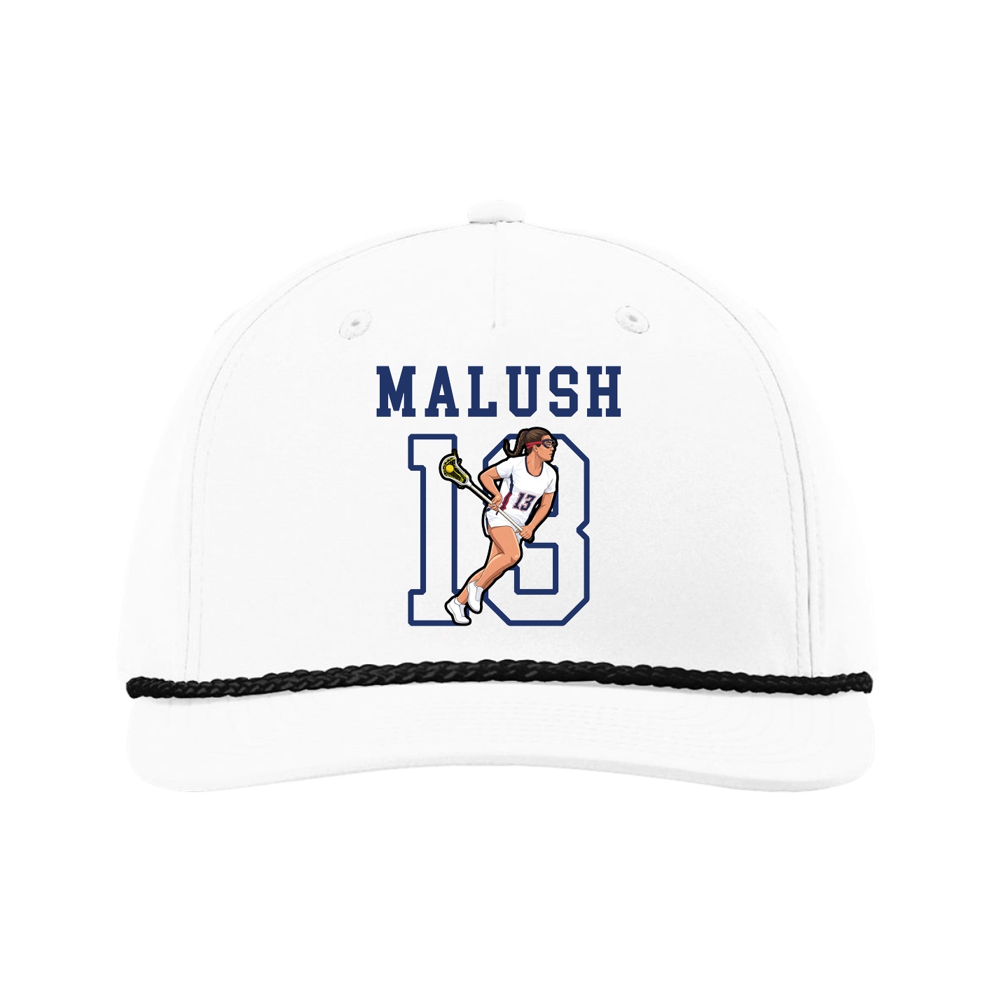 Five-Panel Classic Rope Cap — Shirsey in White