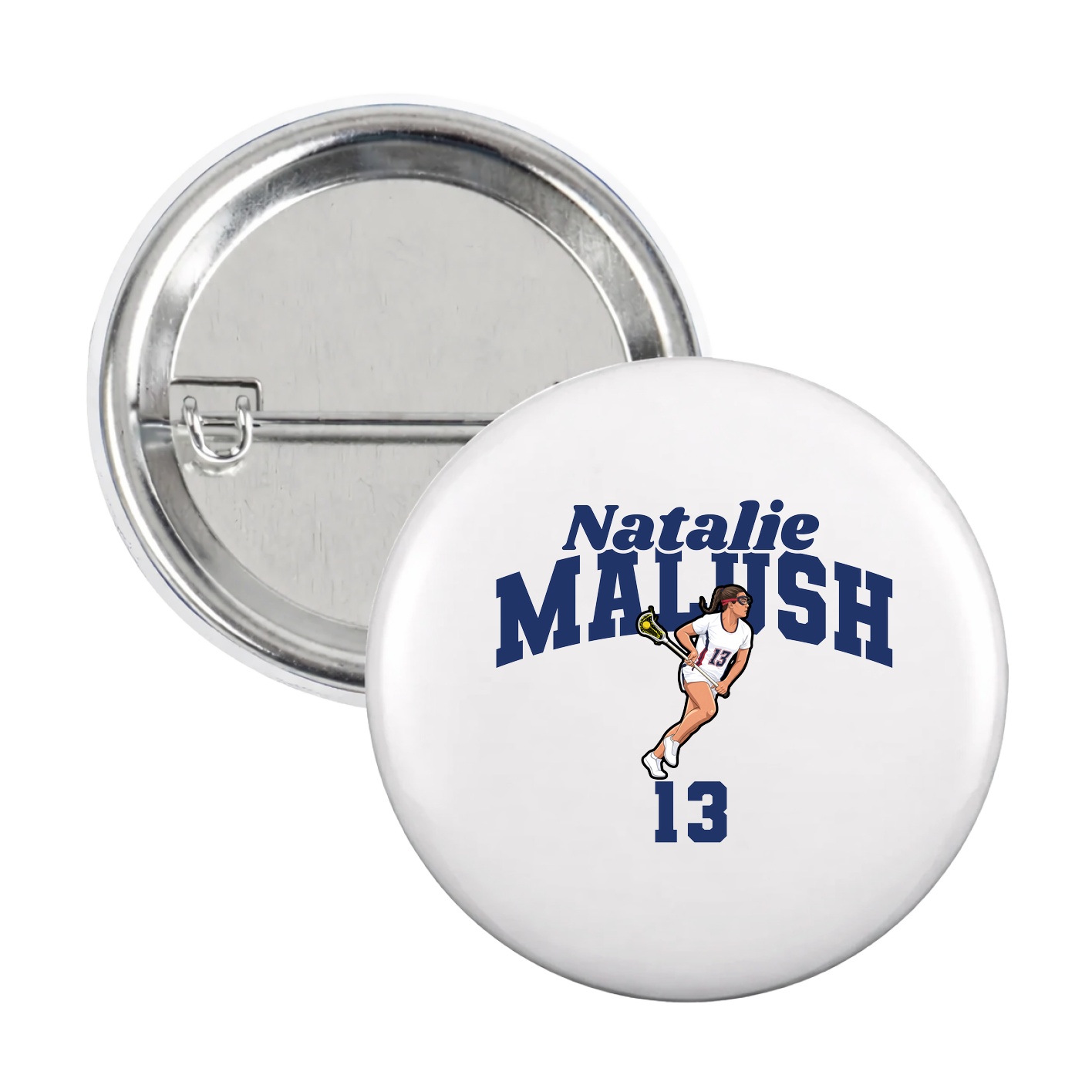 Game Day Button — Signature Arch in White