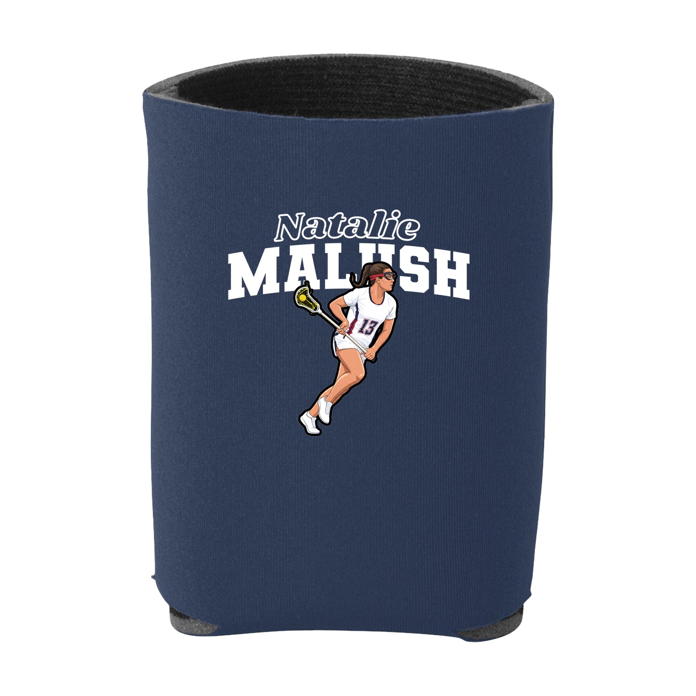Can Holder — Name Arch in Navy