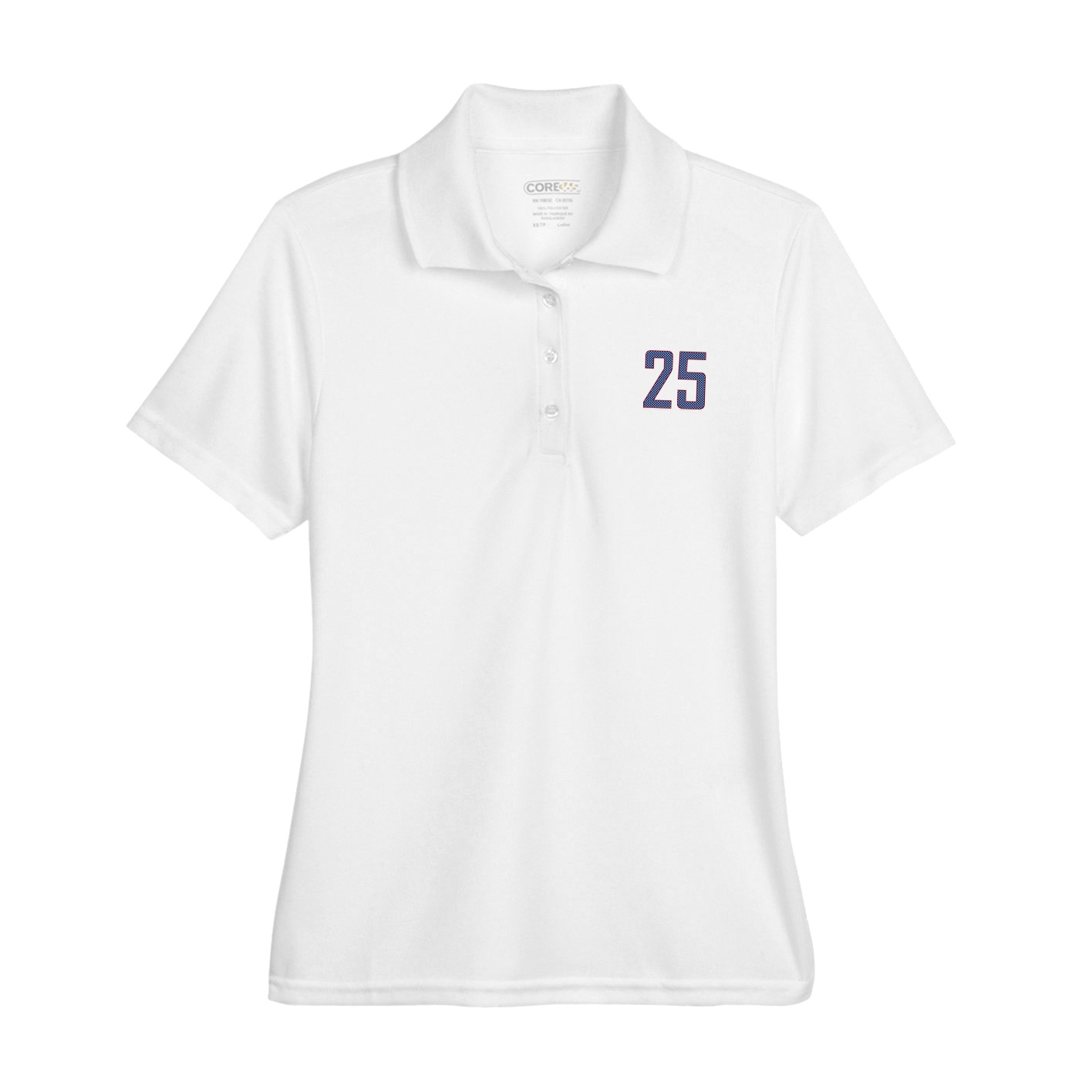 Womens Performance Polo — Front Shirsy in White