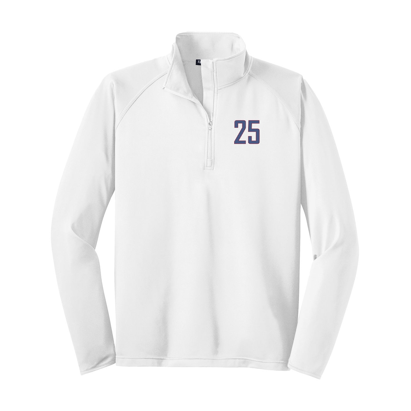 Q-Zip Pullover — Front Shirsy in White