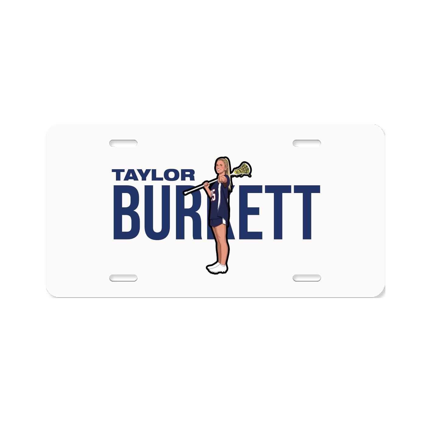 License Plate — Player Name in Classic