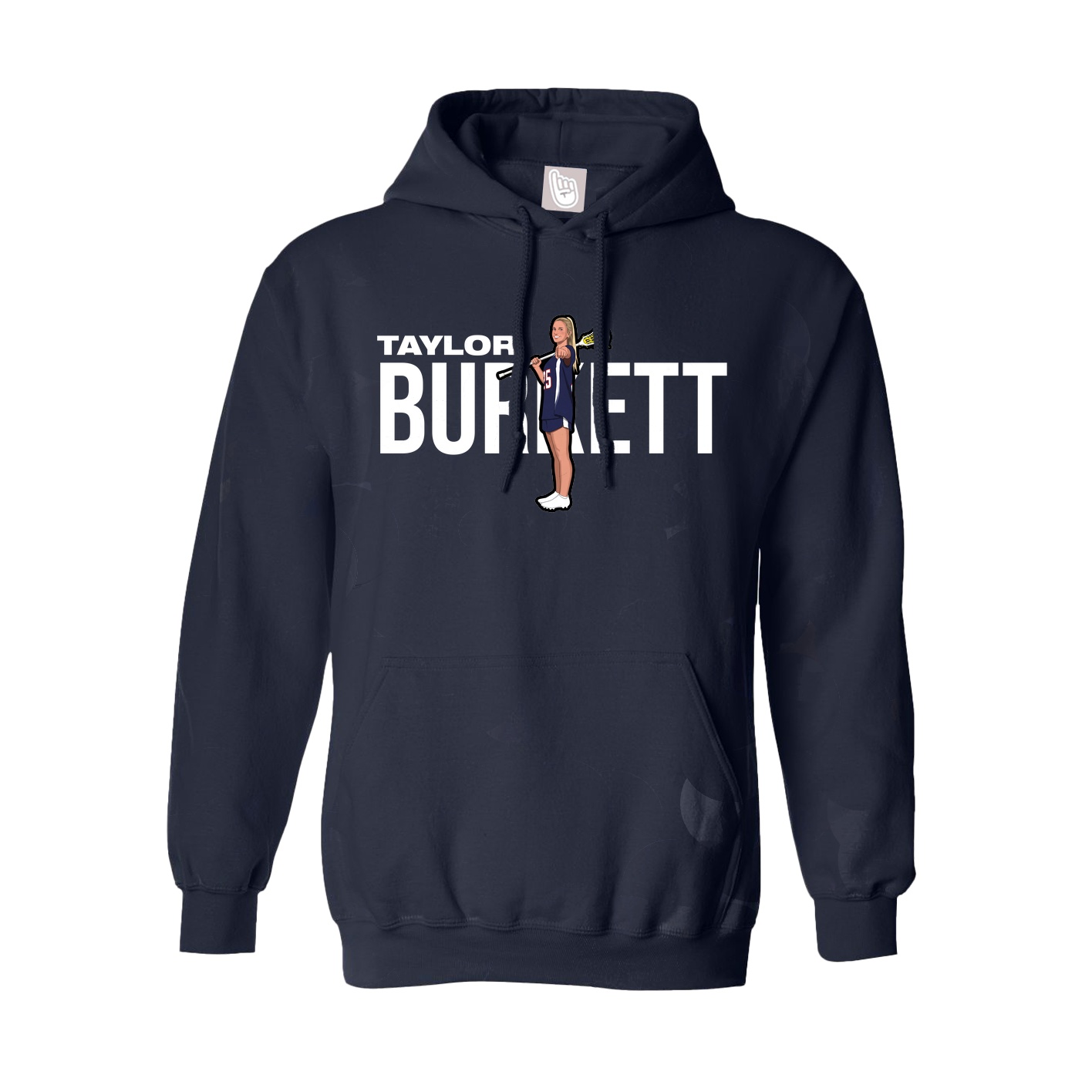 Hoodie — Player Name in Navy