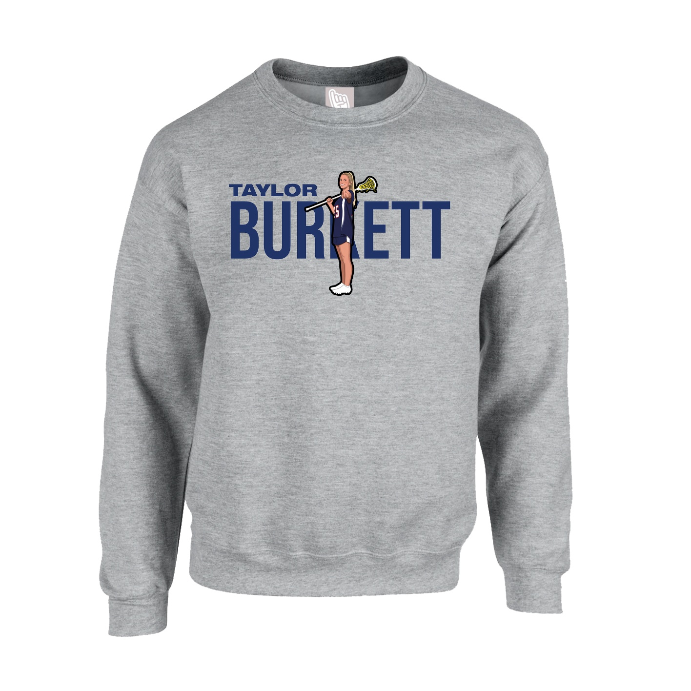 Fleece Crew — Player Name in Grey