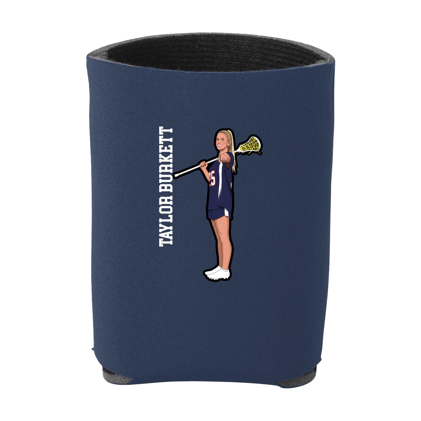 Can Holder — Name Vertical in Navy