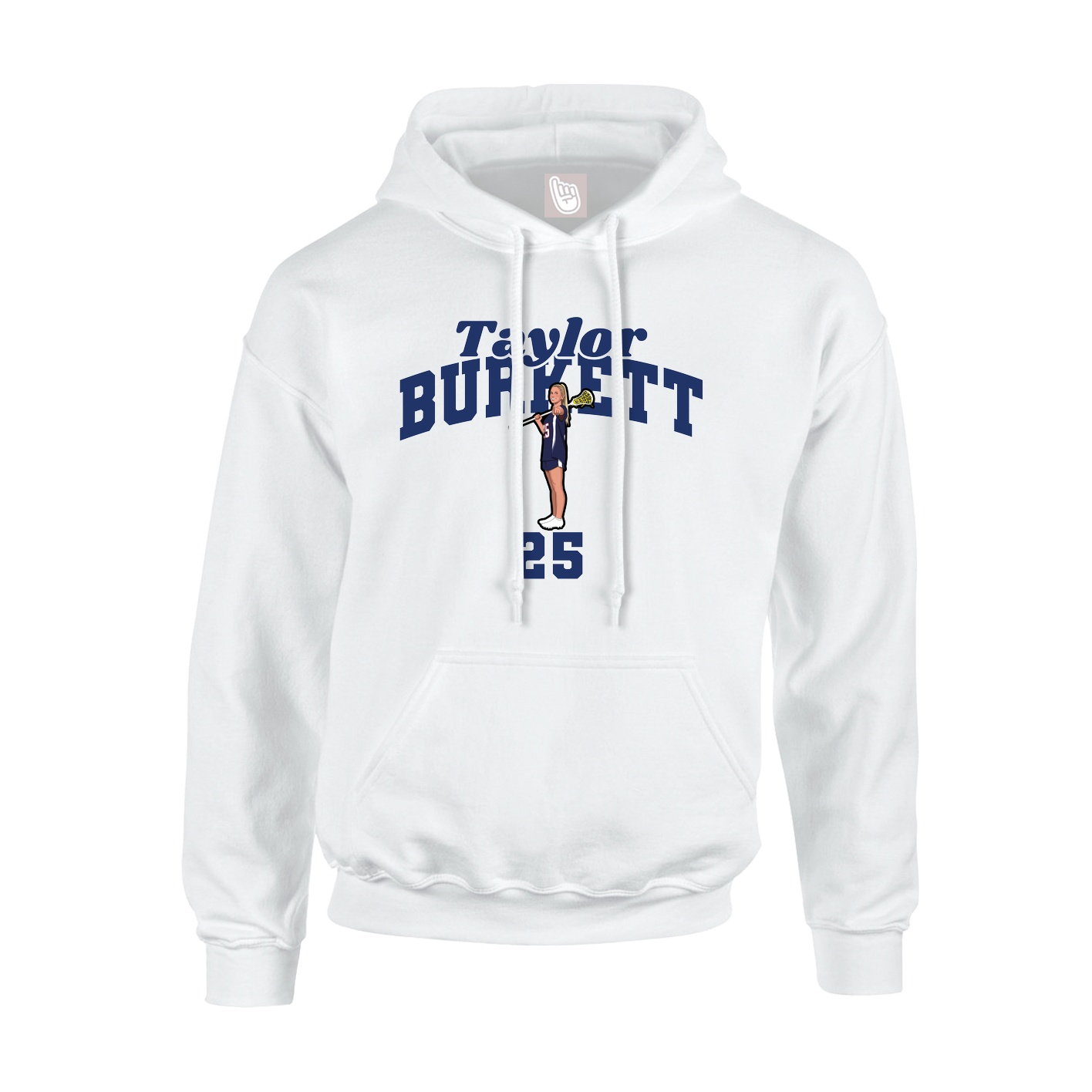 Hoodie — Signature Arch in White