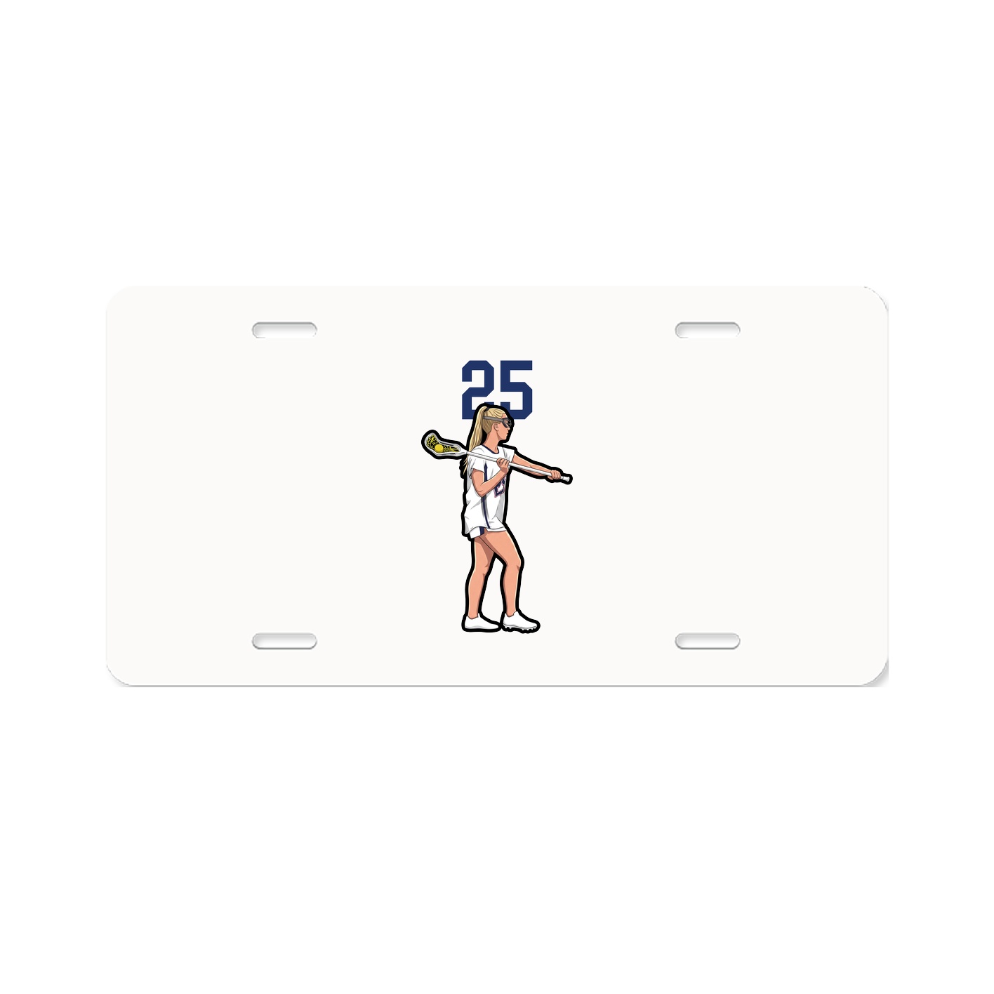 License Plate — Number Top in Classic