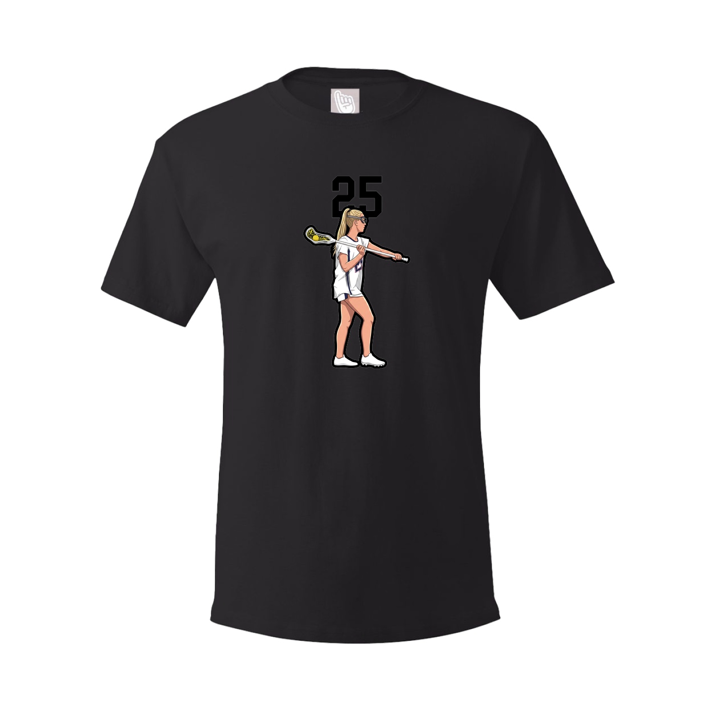 Youth Tee — Number Top in Black