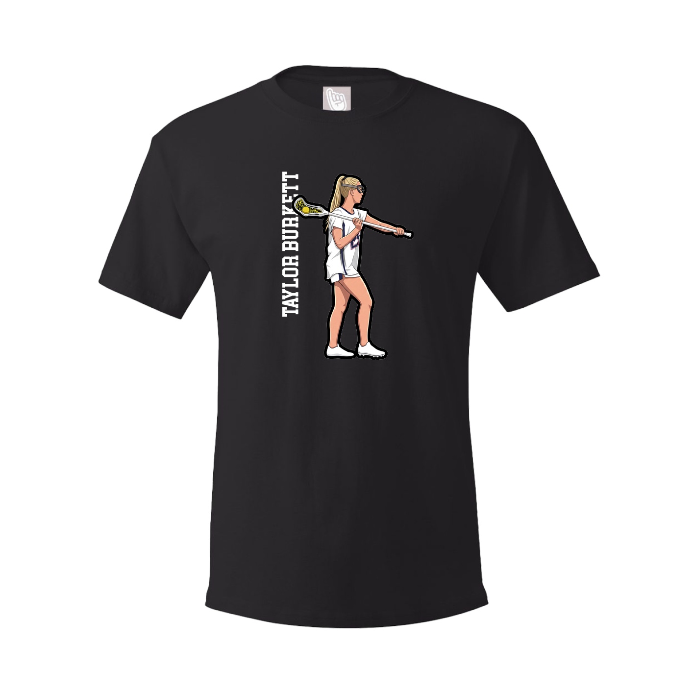 Youth Tee — Name Vertical in Black