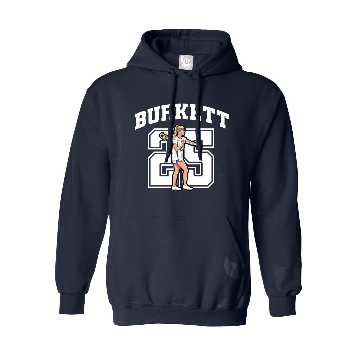 Hoodie — Number in Navy