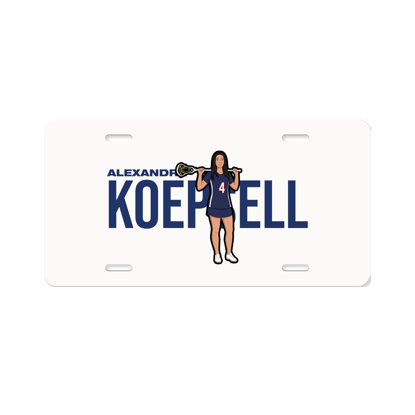 License Plate — Player Name in Classic