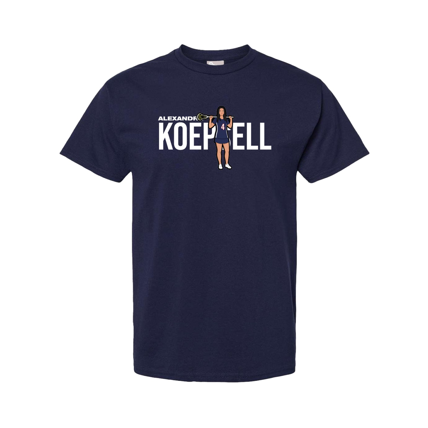Youth Tee — Player Name in Navy