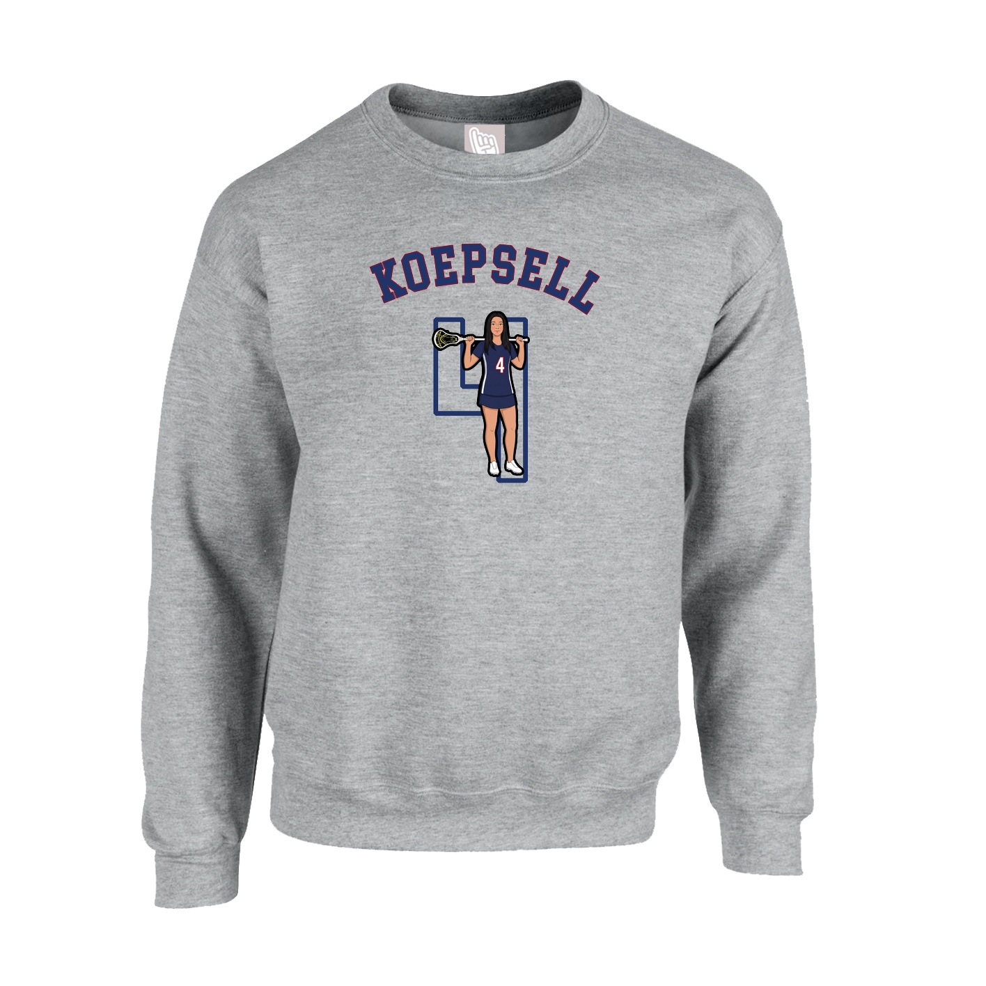 Fleece Crew — Shirsey Arch in Grey