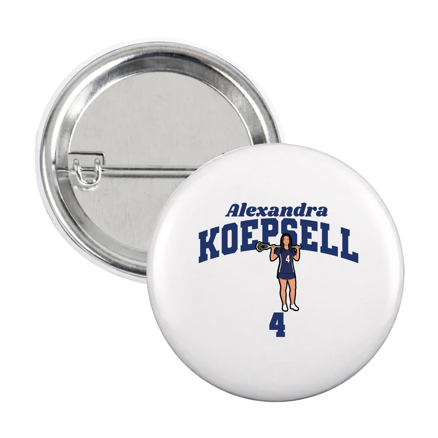 Game Day Button — Signature Arch in White