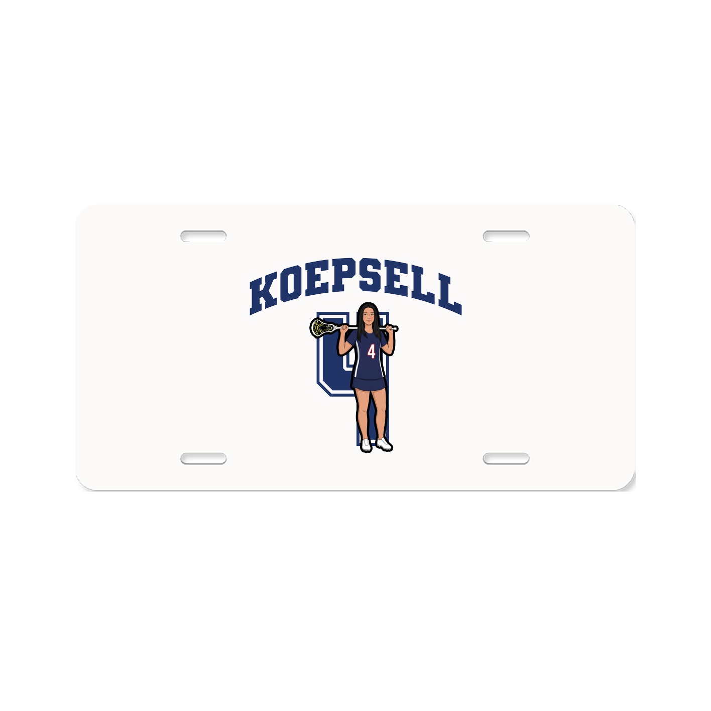 License Plate — Number in Classic