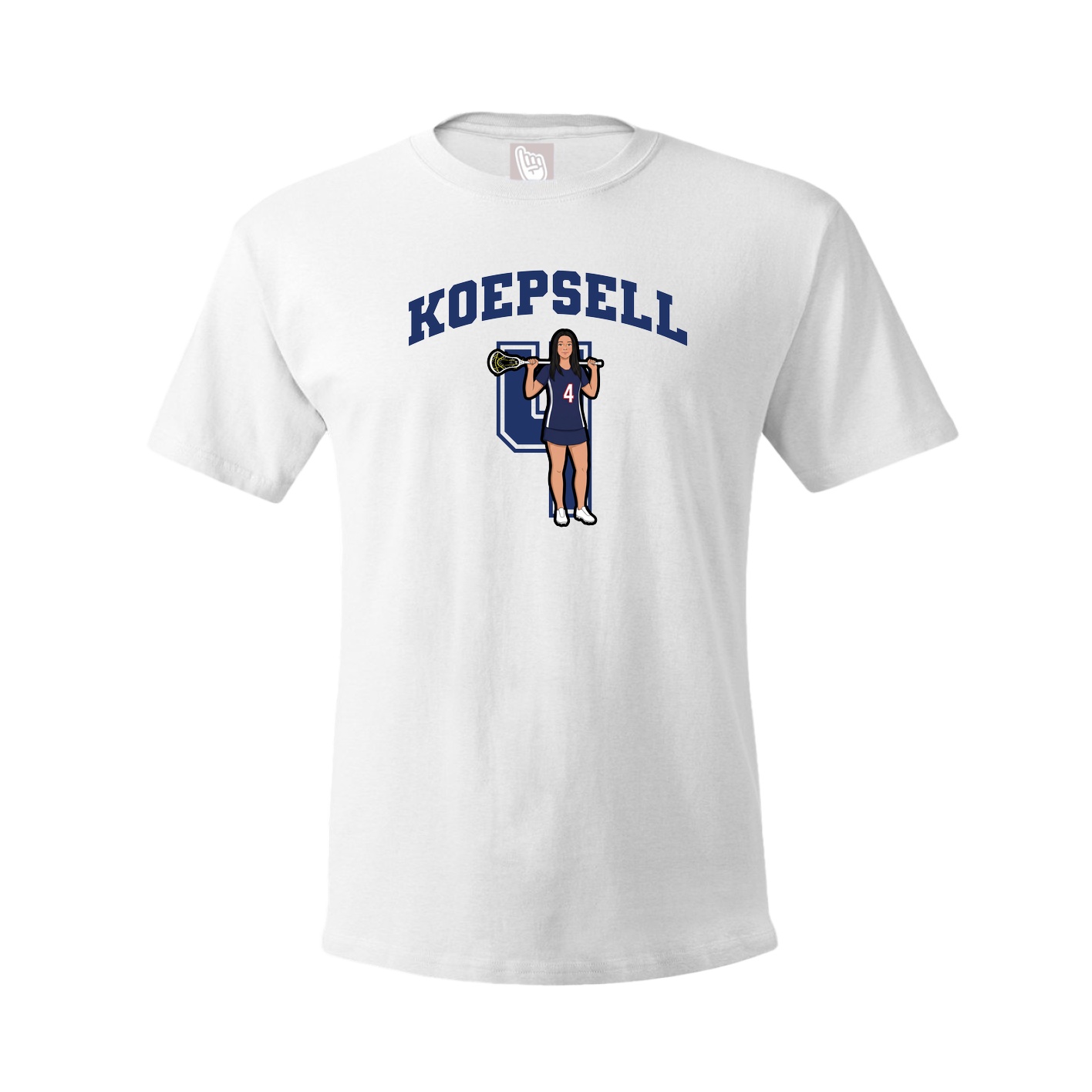 Youth Tee — Number in White