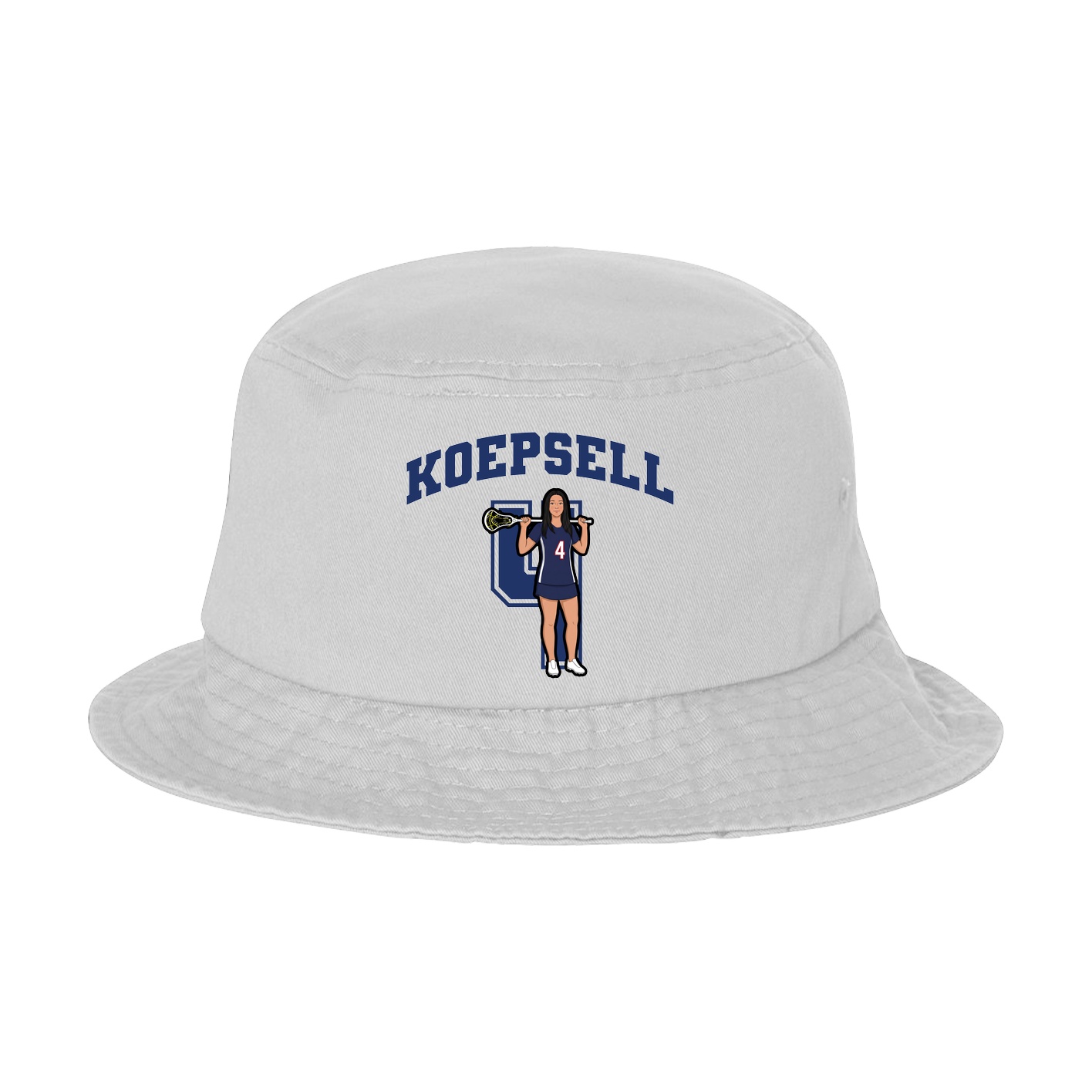 Bucket Cap — Number in White