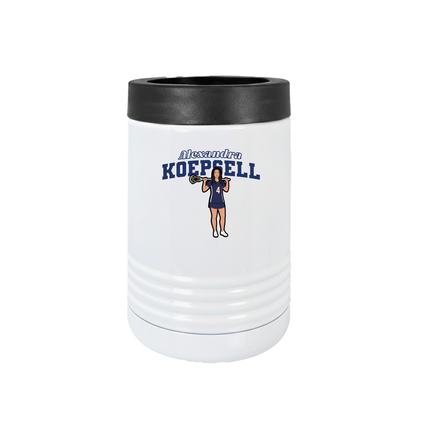 Beverage Holder — Name Arch in White