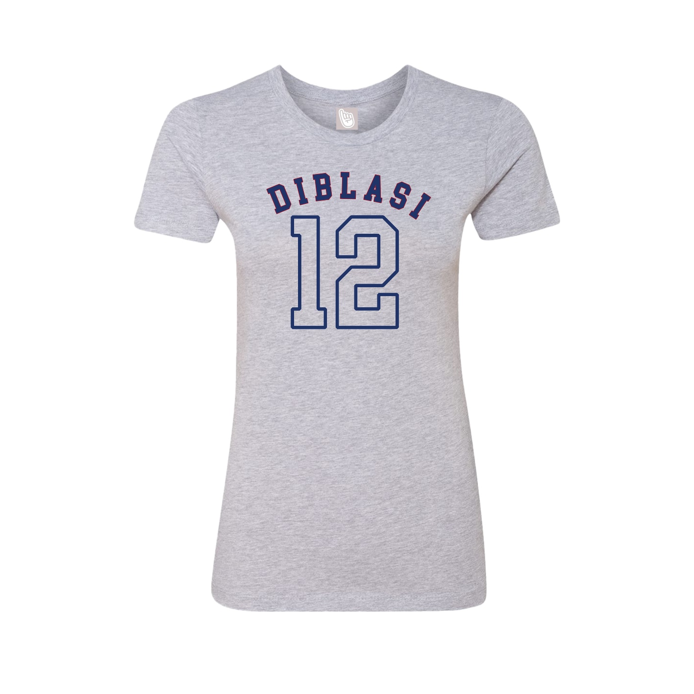Fitted Women's Tee — Shirsey Arch in Grey