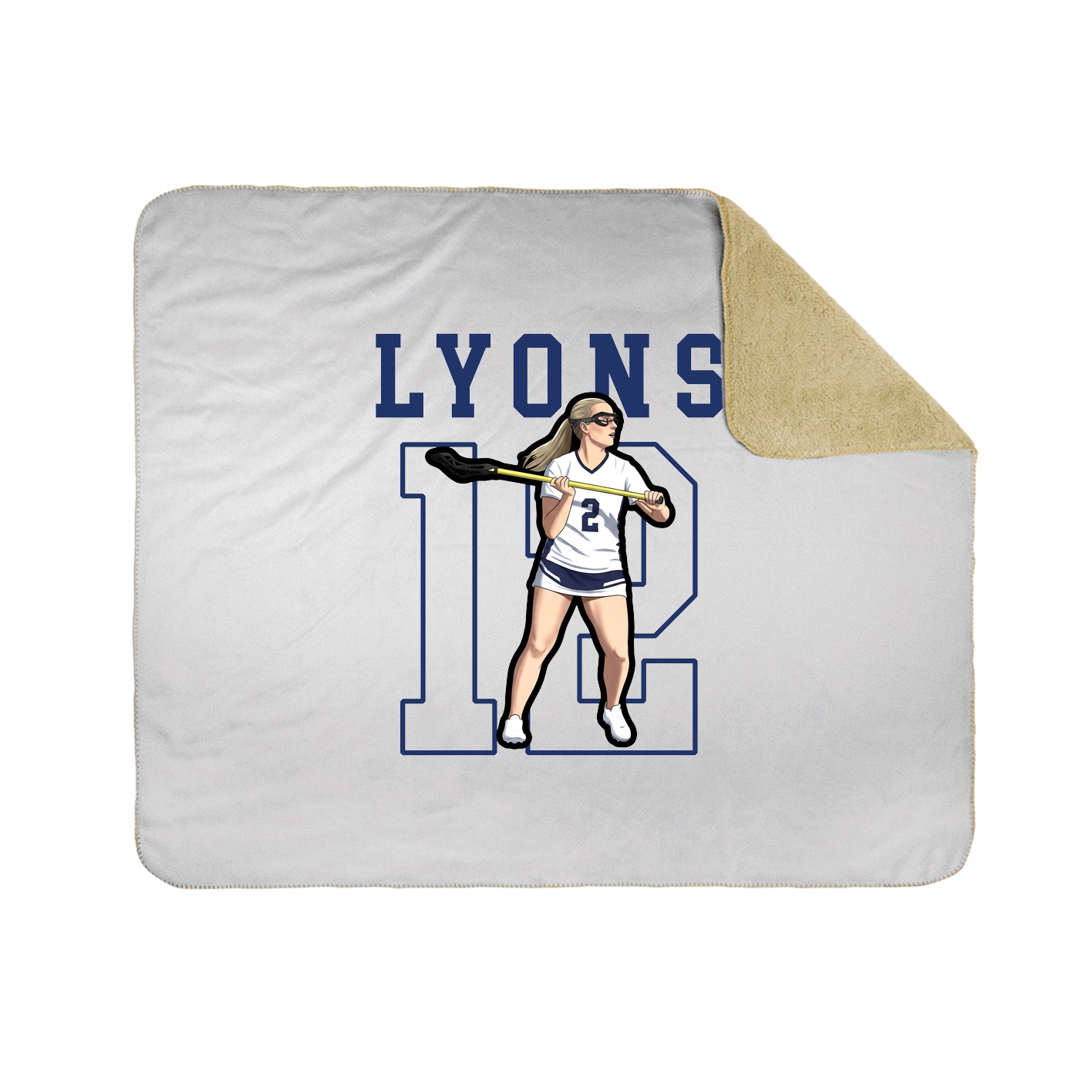 50x60 Sherpa Lined Throw Blanket