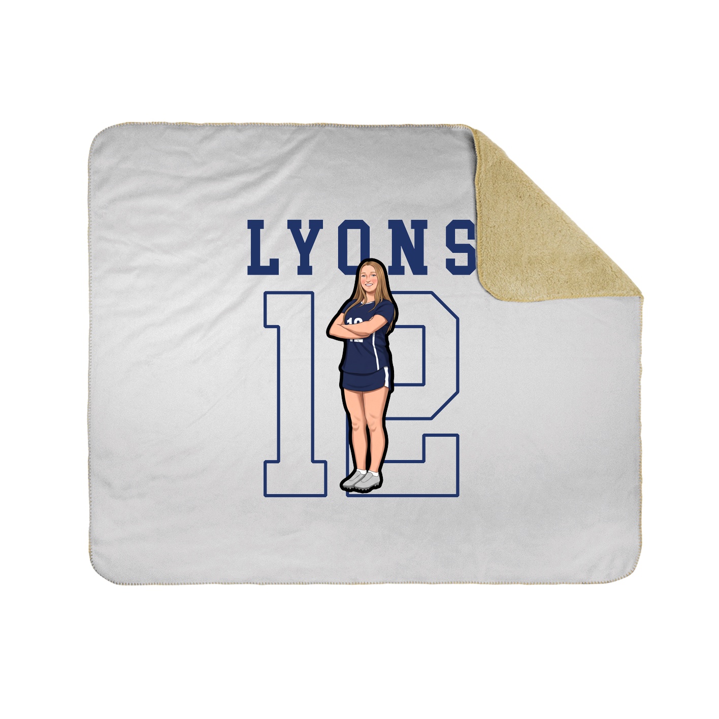 Throw Blanket — Shirsey in White