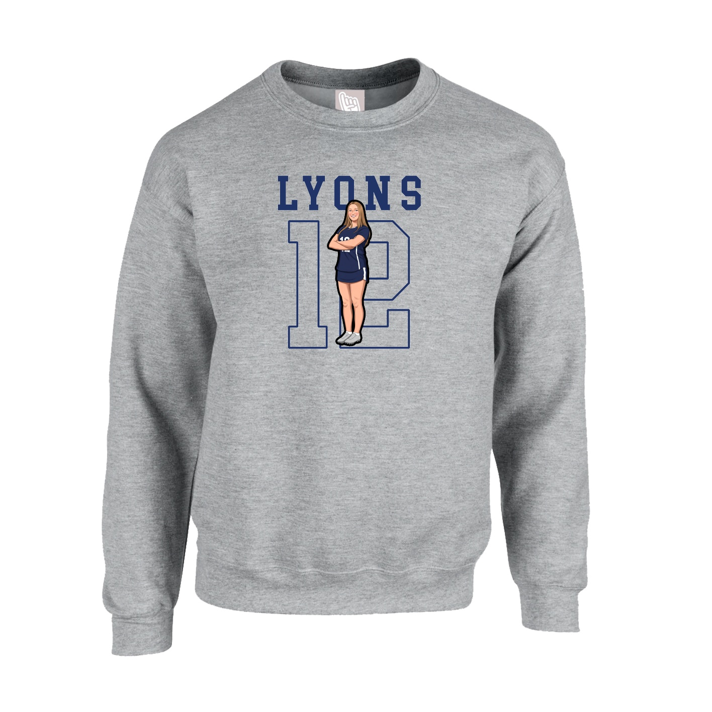 Fleece Crew — Shirsey in Grey