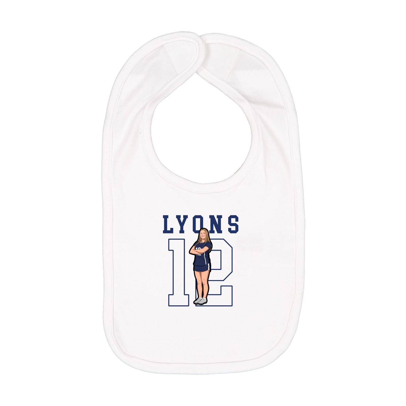 Infant Bib — Shirsey in White