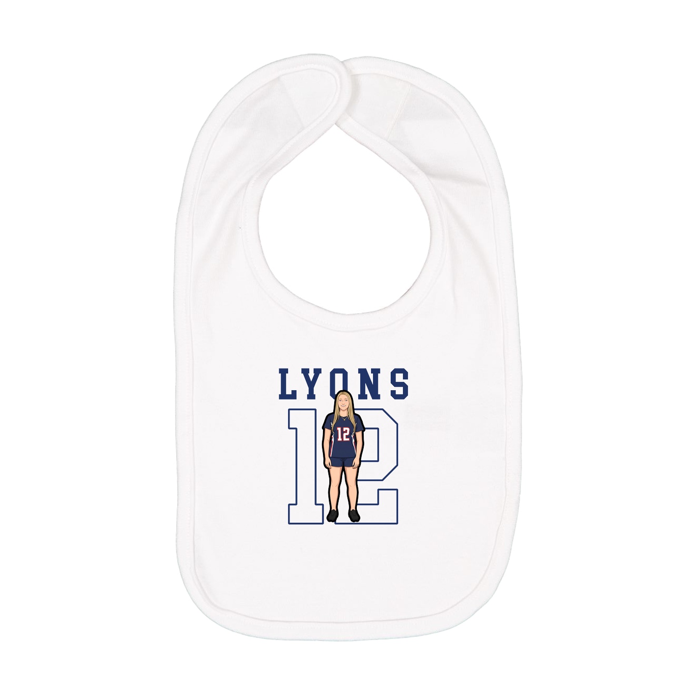 Infant Bib — Shirsey in White