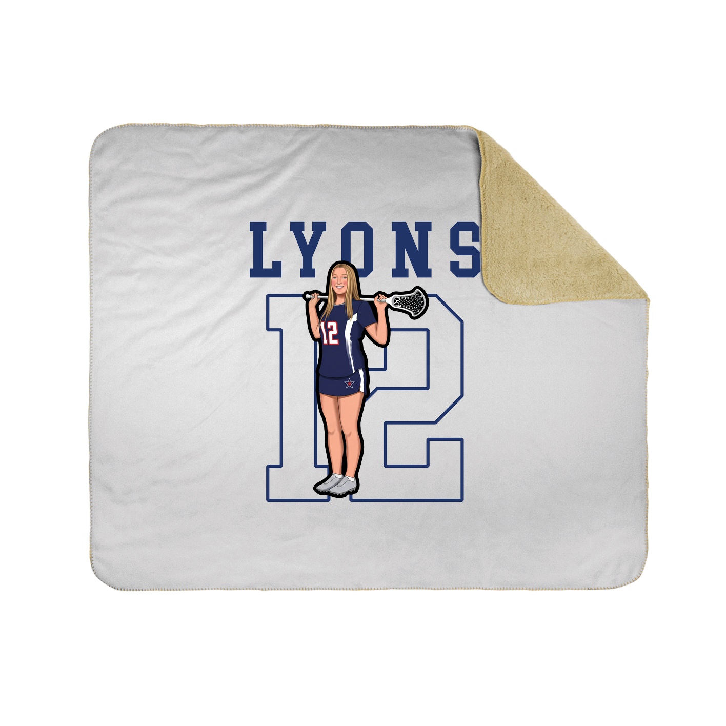 Throw Blanket — Shirsey in White