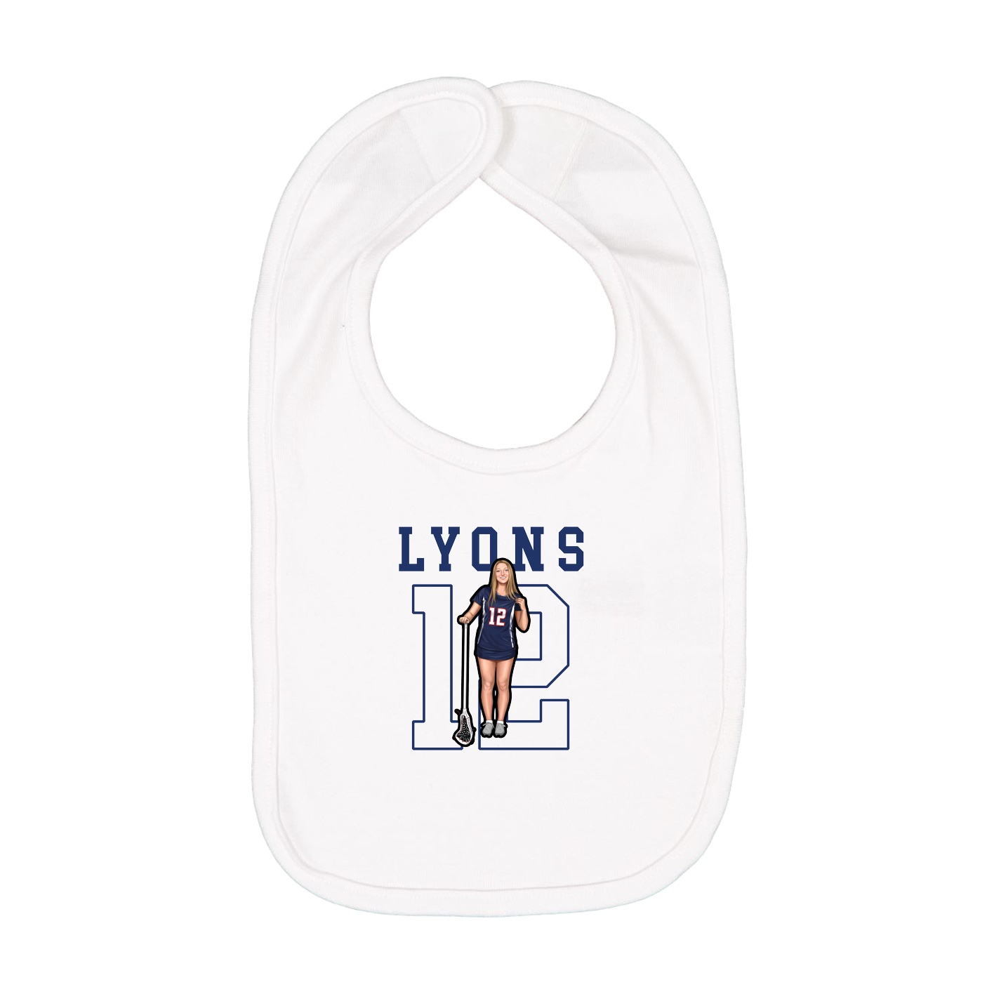 Infant Bib — Shirsey in White