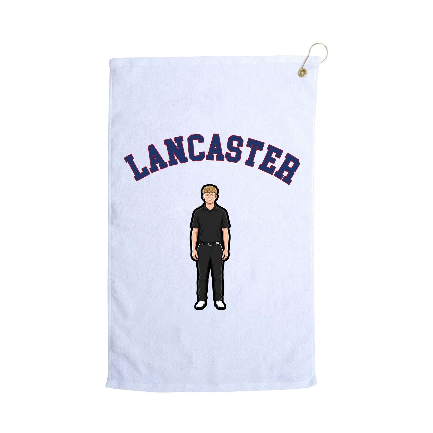Golf Towel — Shirsey Arch in White