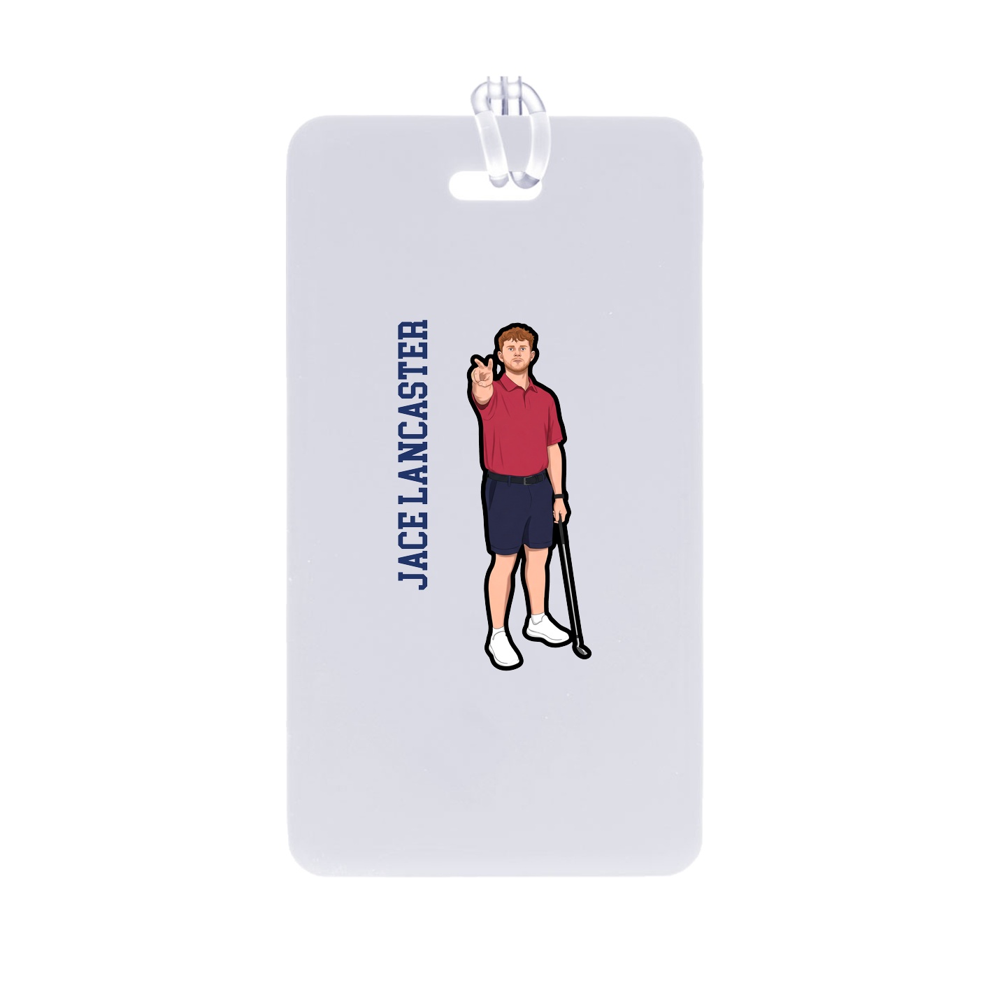 Bag Tag — Name Vertical in Classic