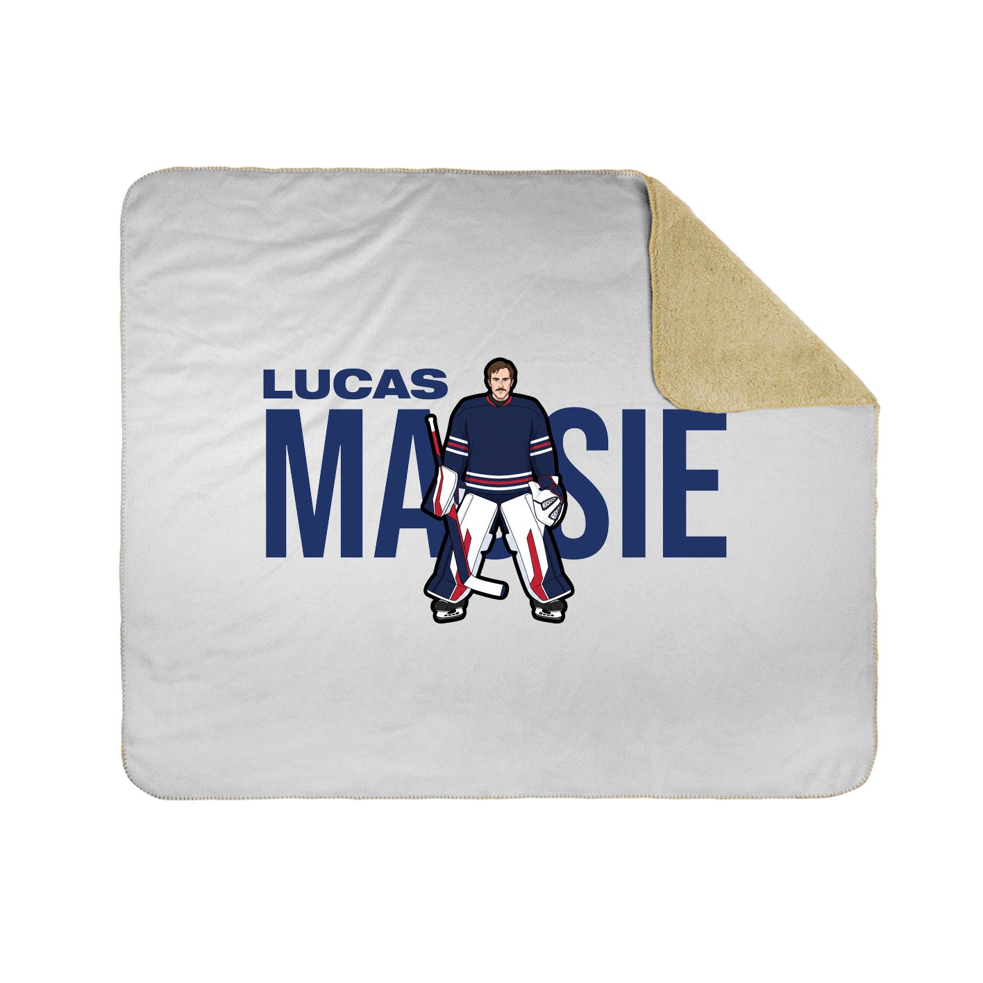 Throw Blanket — Player Name in White