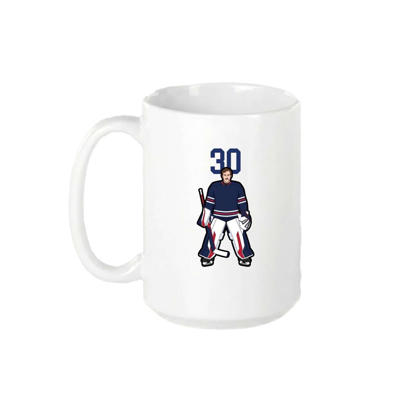15oz Coffee Mug — Number Top in White