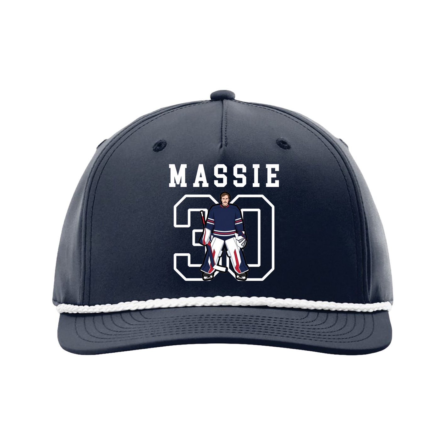 Five-Panel Classic Rope Cap — Shirsey in Navy