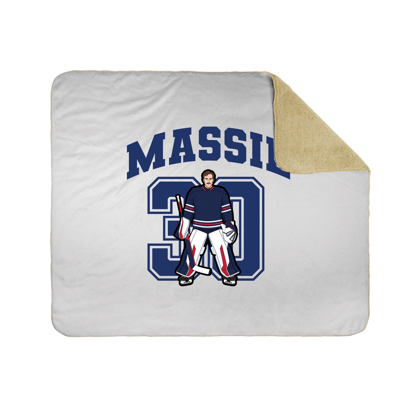 Throw Blanket — Number in White